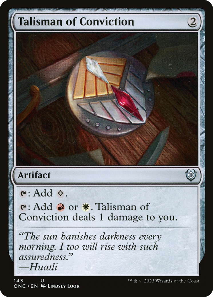 Talisman of Conviction [Phyrexia: All Will Be One Commander] | Empire Gaming NC