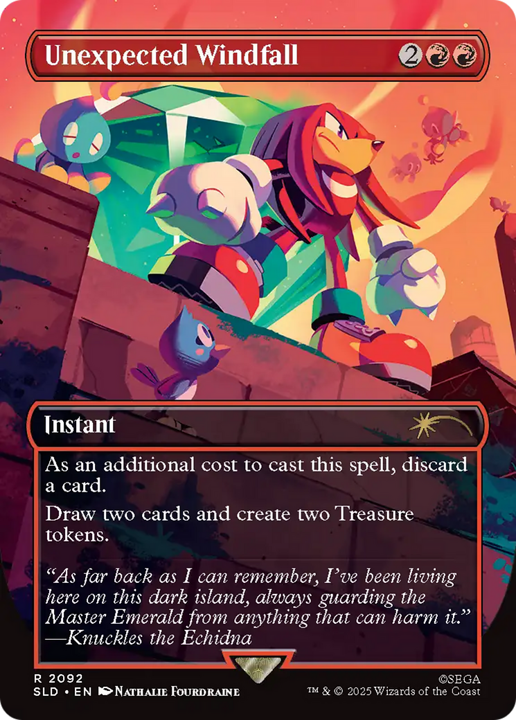 Unexpected Windfall (2092) (Rainbow Foil) [Secret Lair Drop Series] | Empire Gaming NC