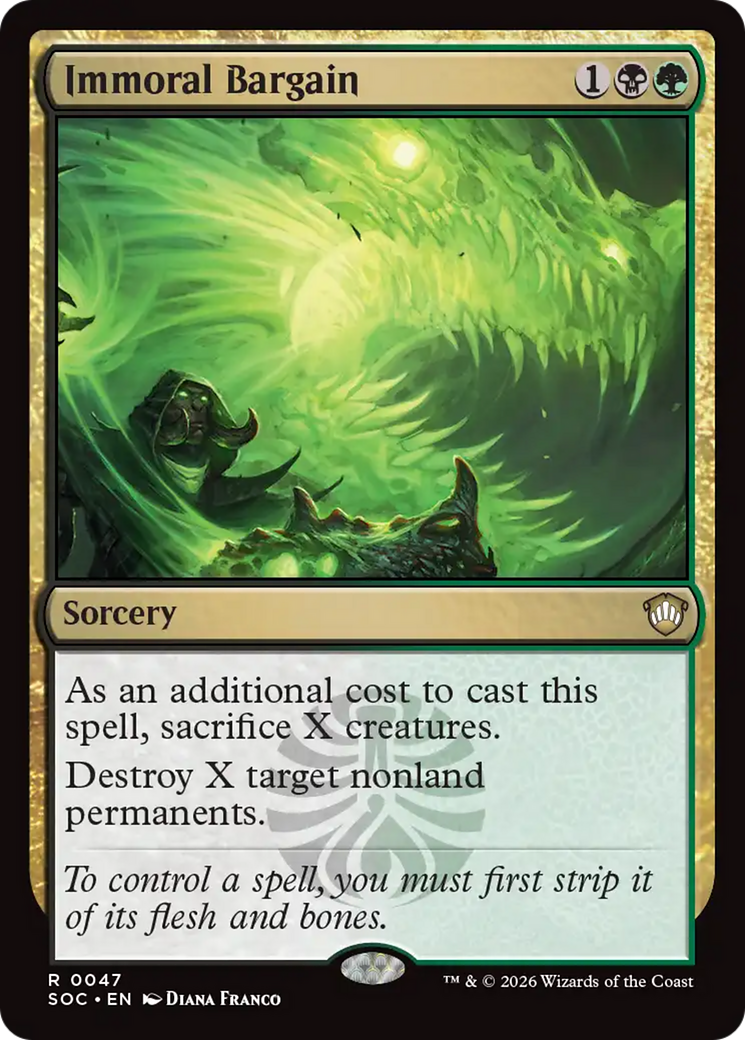 Immoral Bargain [Secrets of Strixhaven Commander] | Empire Gaming NC