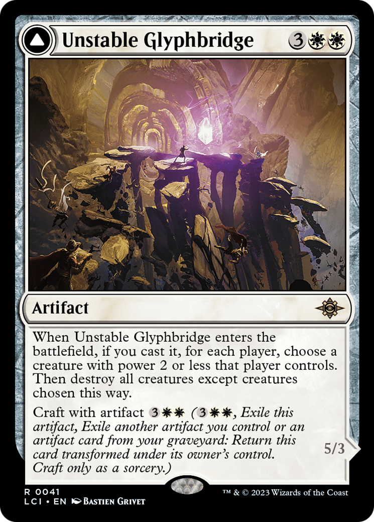 Unstable Glyphbridge // Sandswirl Wanderglyph [The Lost Caverns of Ixalan] | Empire Gaming NC