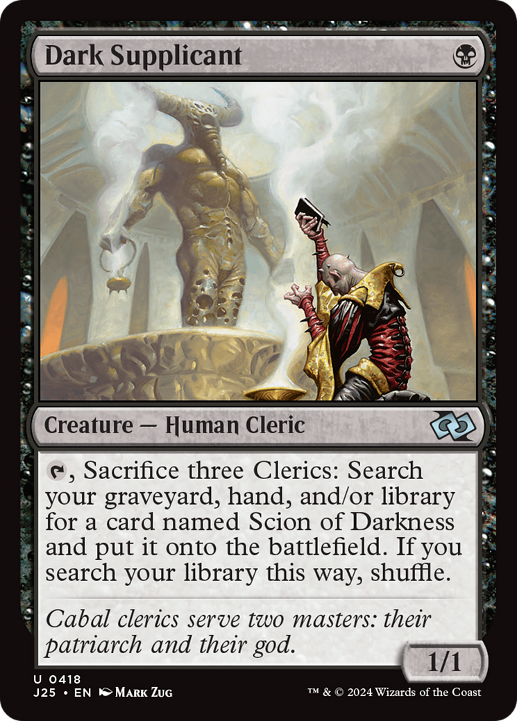 Dark Supplicant [Foundations Jumpstart] | Empire Gaming NC