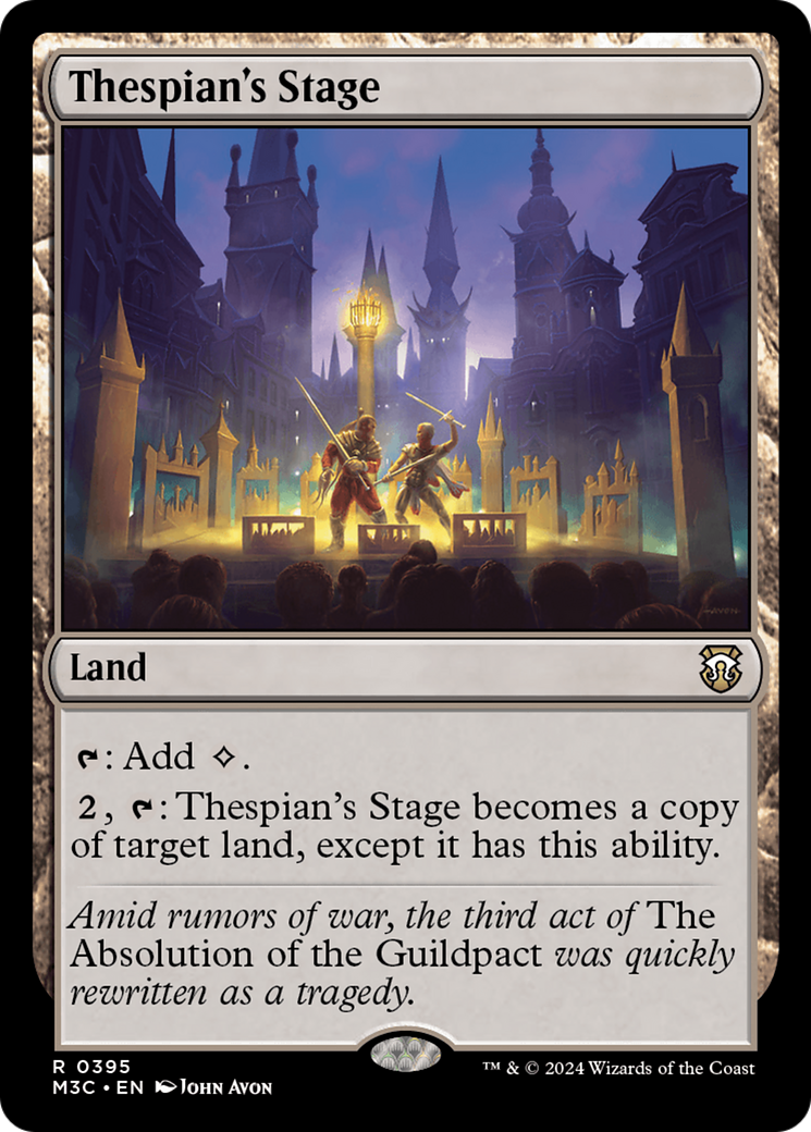 Thespian's Stage (Ripple Foil) [Modern Horizons 3 Commander] | Empire Gaming NC
