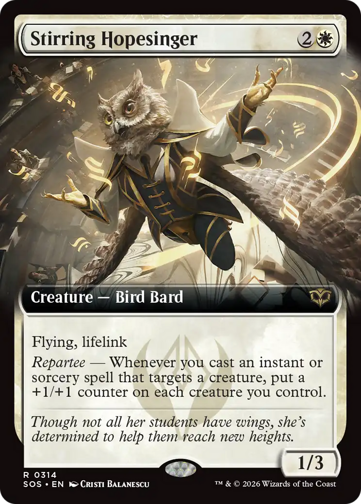 Stirring Hopesinger (Extended Art) [Secrets of Strixhaven] | Empire Gaming NC