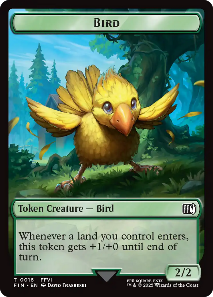 Bird (0016) // Wizard (0014) Double-Sided Token [FINAL FANTASY Tokens] | Empire Gaming NC