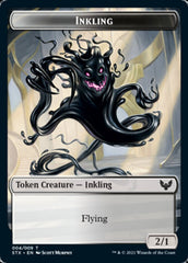 Fractal // Inkling Double-Sided Token [Strixhaven: School of Mages Tokens] | Empire Gaming NC