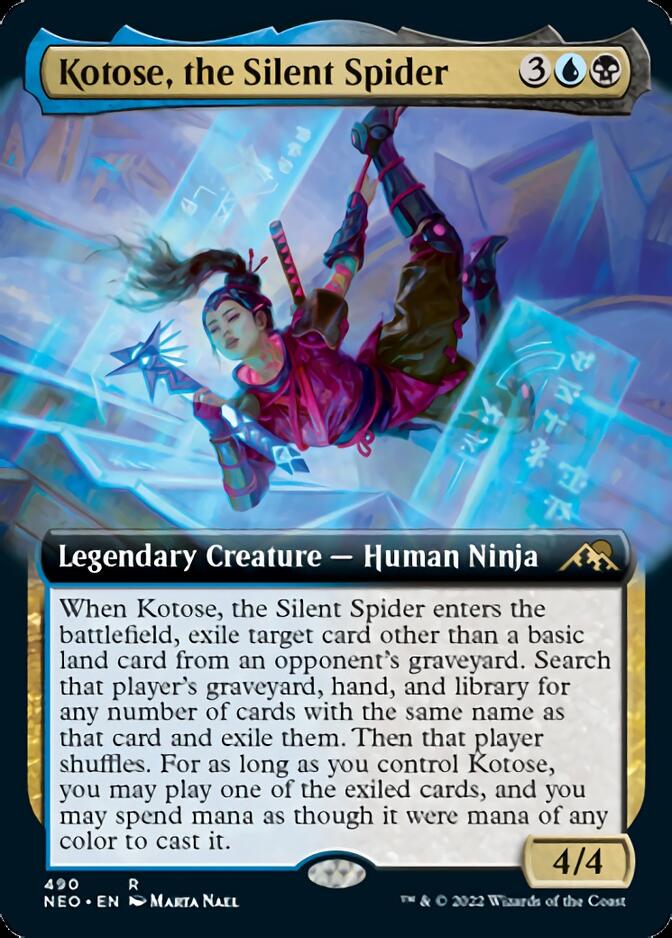 Kotose, the Silent Spider (Extended Art) [Kamigawa: Neon Dynasty] | Empire Gaming NC