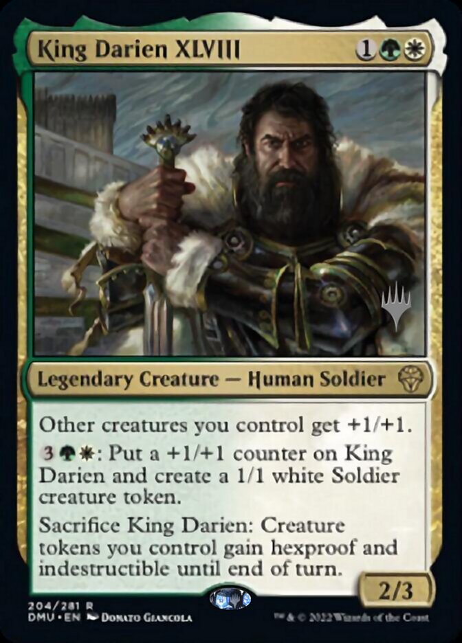 King Darien XLVIII (Promo Pack) [Dominaria United Promos] | Empire Gaming NC