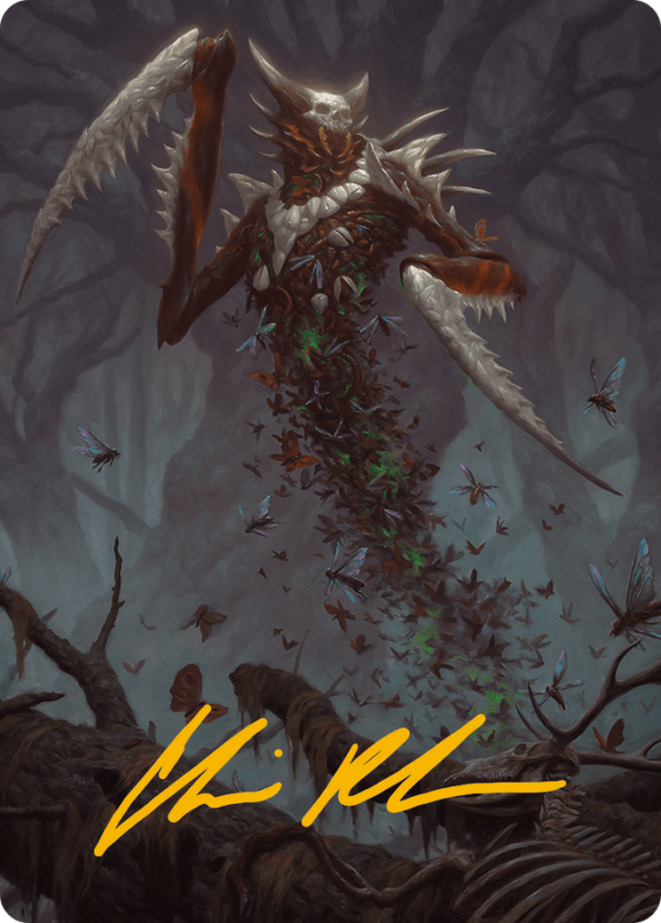 Grist, the Plague Swarm Art Card (Gold-Stamped Signature) [Modern Horizons 3 Art Series] | Empire Gaming NC