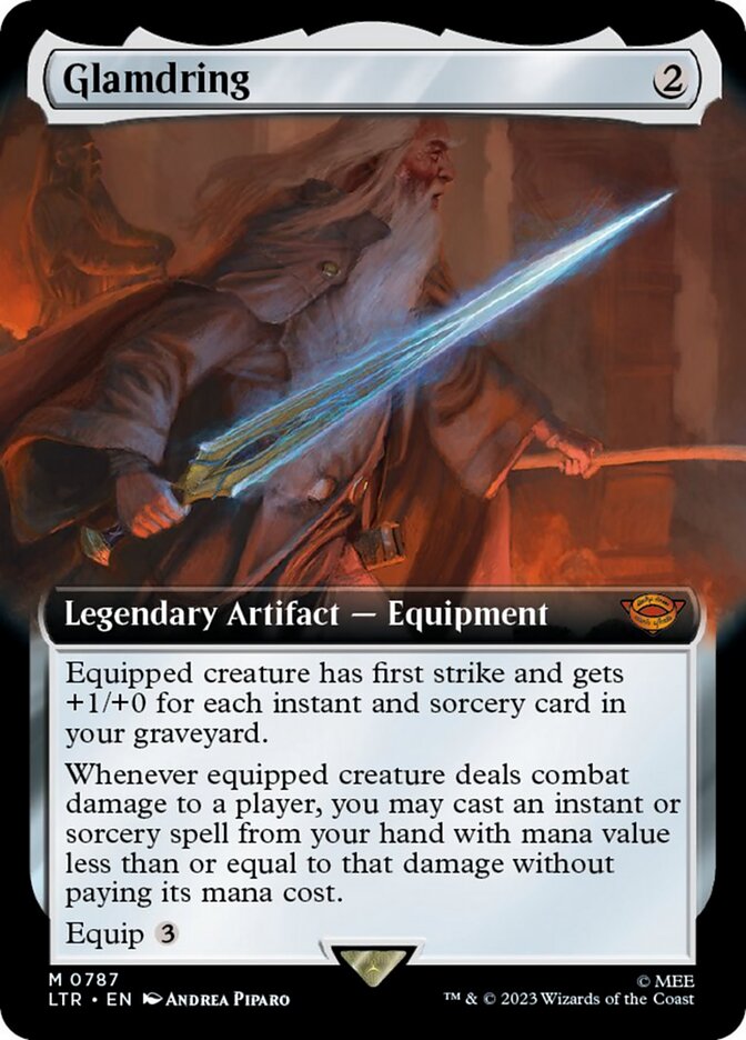 Glamdring (Extended Art) (Surge Foil) [The Lord of the Rings: Tales of Middle-Earth] | Empire Gaming NC