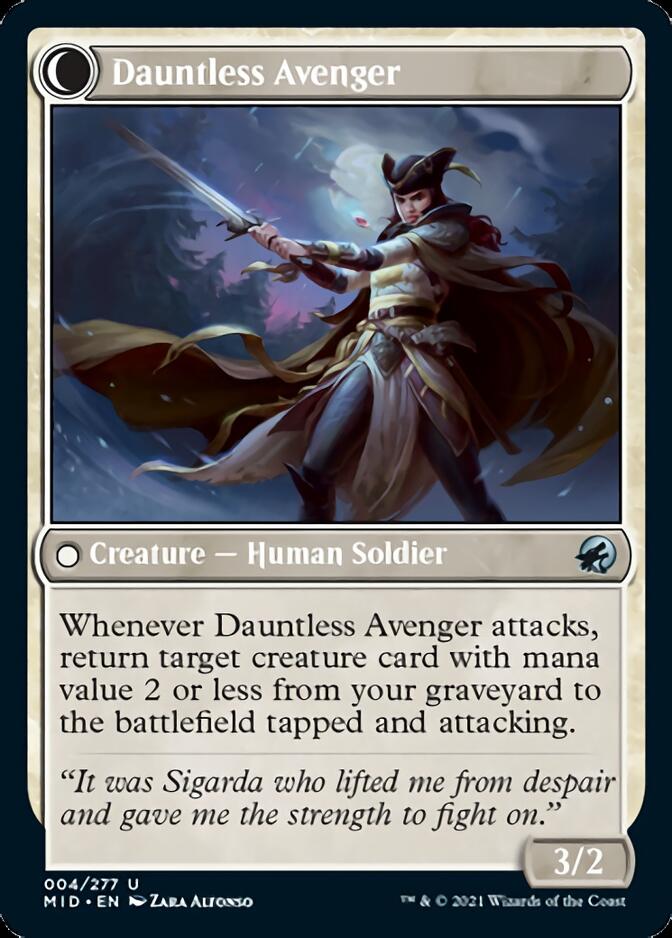 Bereaved Survivor // Dauntless Avenger [Innistrad: Midnight Hunt] | Empire Gaming NC