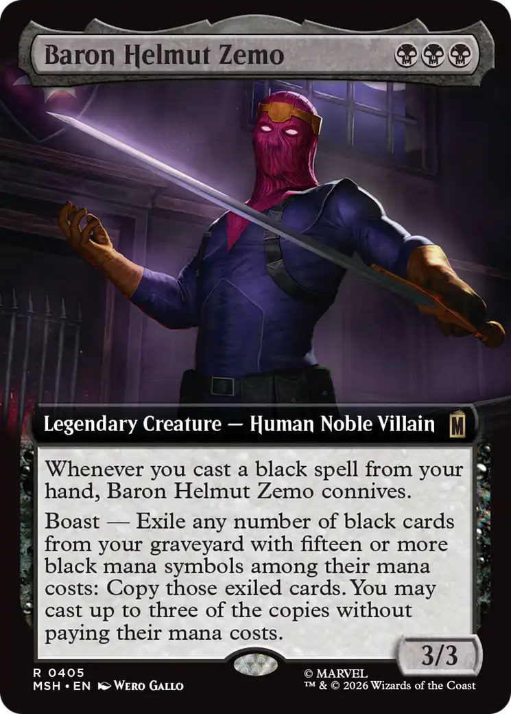 Baron Helmut Zemo (Extended Art) [Marvel Super Heroes] | Empire Gaming NC