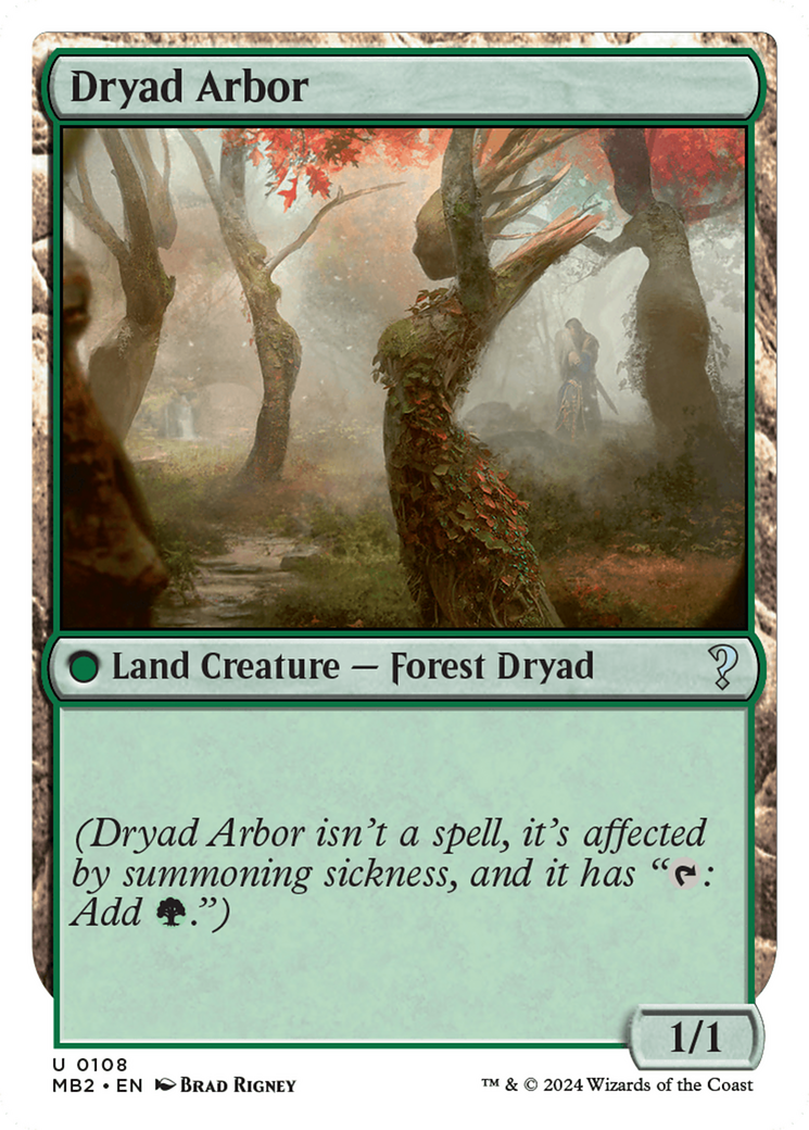 Dryad Arbor (White Border) [Mystery Booster 2] | Empire Gaming NC