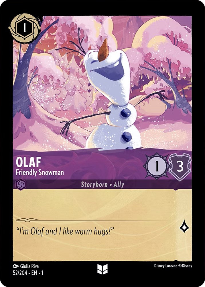 Olaf - Friendly Snowman (52/204) [The First Chapter] | Empire Gaming NC