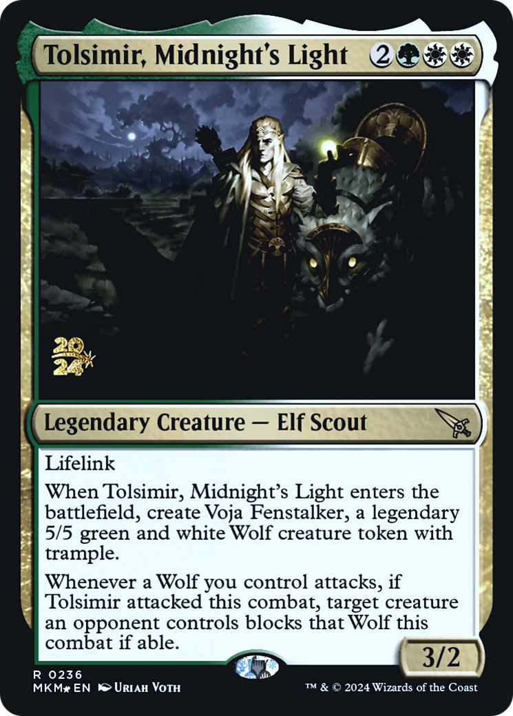 Tolsimir, Midnight's Light [Murders at Karlov Manor Prerelease Promos] | Empire Gaming NC