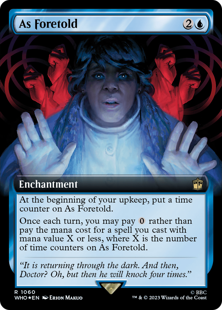 As Foretold (Extended Art) (Surge Foil) [Doctor Who] | Empire Gaming NC