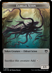Manifest // Eldrazi Scion Double-Sided Token [Commander Masters Tokens] | Empire Gaming NC