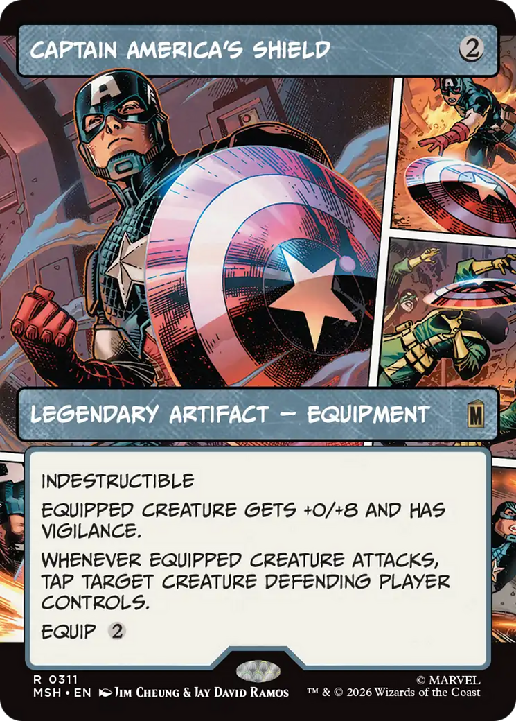 Captain America's Shield (Borderless) (0311) [Marvel Super Heroes] | Empire Gaming NC