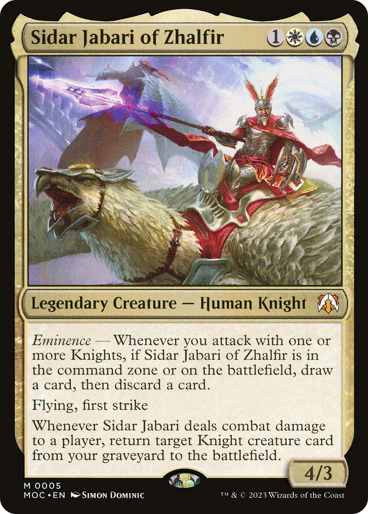 Sidar Jabari of Zhalfir [March of the Machine Commander] | Empire Gaming NC