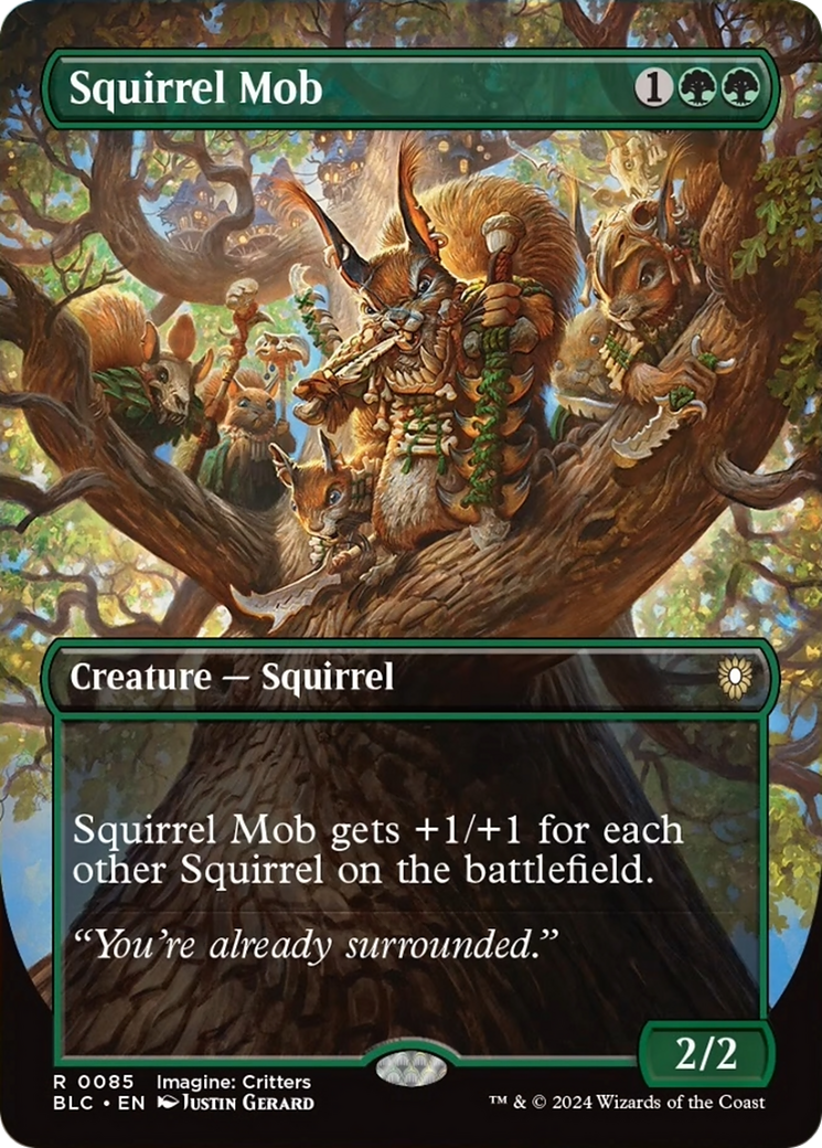 Squirrel Mob (Borderless) [Bloomburrow Commander] | Empire Gaming NC