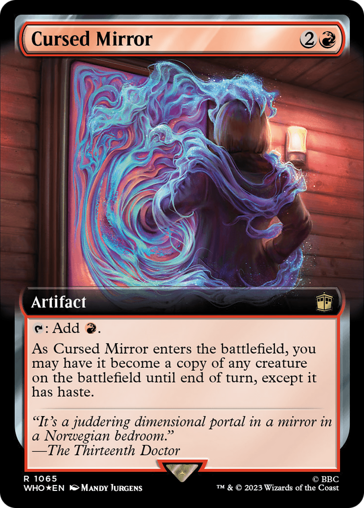 Cursed Mirror (Extended Art) (Surge Foil) [Doctor Who] | Empire Gaming NC