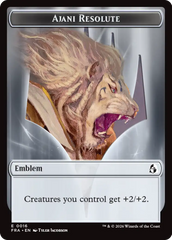 Ajani's Pridemate // Ajani Resolute Double-Sided Token [Reality Fracture Tokens] | Empire Gaming NC