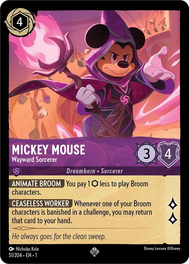Mickey Mouse - Wayward Sorcerer (51/204) [The First Chapter] | Empire Gaming NC