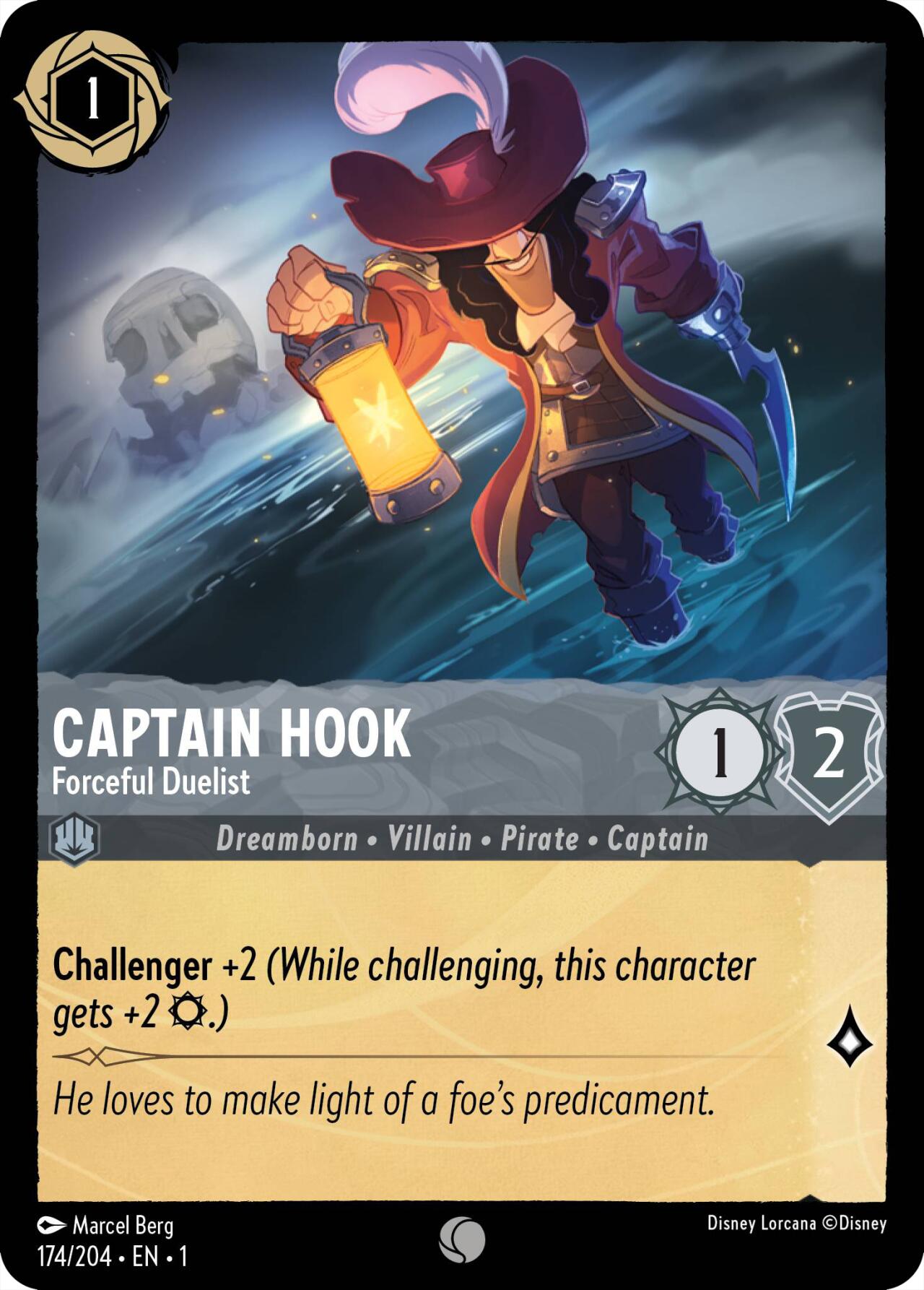 Captain Hook - Forceful Duelist (174/204) [The First Chapter] | Empire Gaming NC