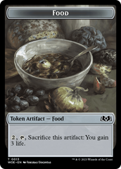 Rat // Food (0013) Double-Sided Token [Wilds of Eldraine Tokens] | Empire Gaming NC