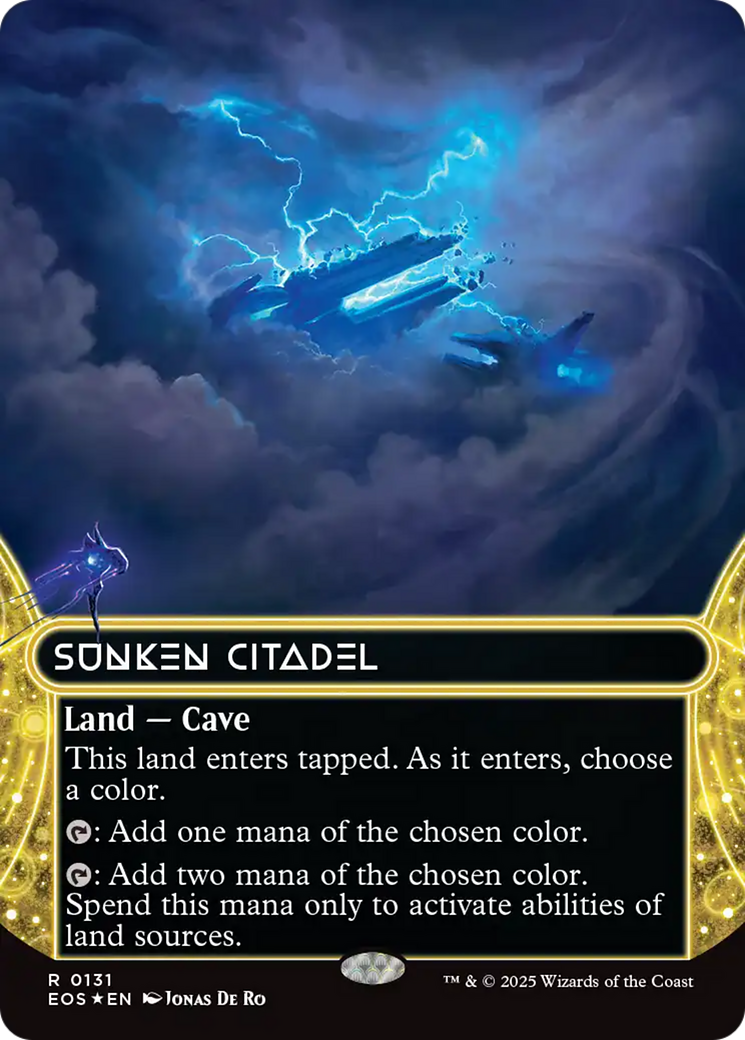 Sunken Citadel (0131) (Borderless) (Galaxy Foil) [Edge of Eternities: Stellar Sights] | Empire Gaming NC