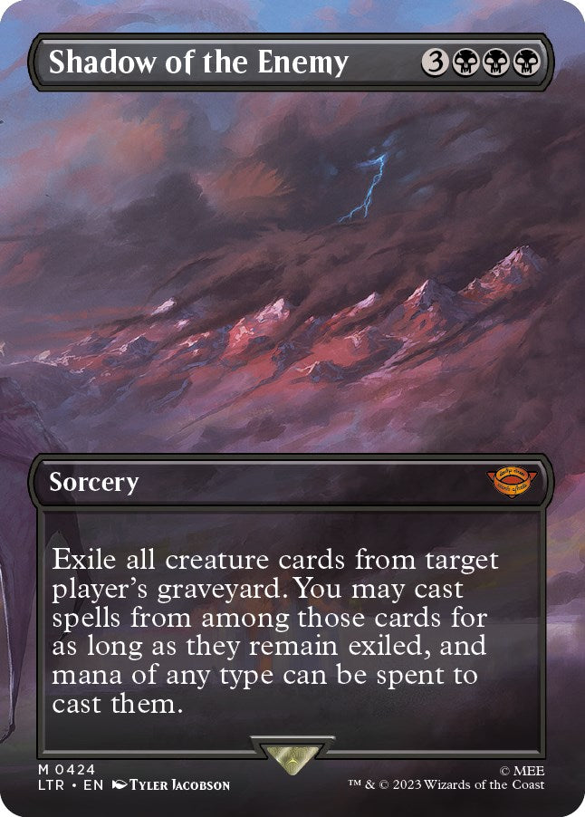 Shadow of the Enemy (Borderless Alternate Art) [The Lord of the Rings: Tales of Middle-Earth] | Empire Gaming NC
