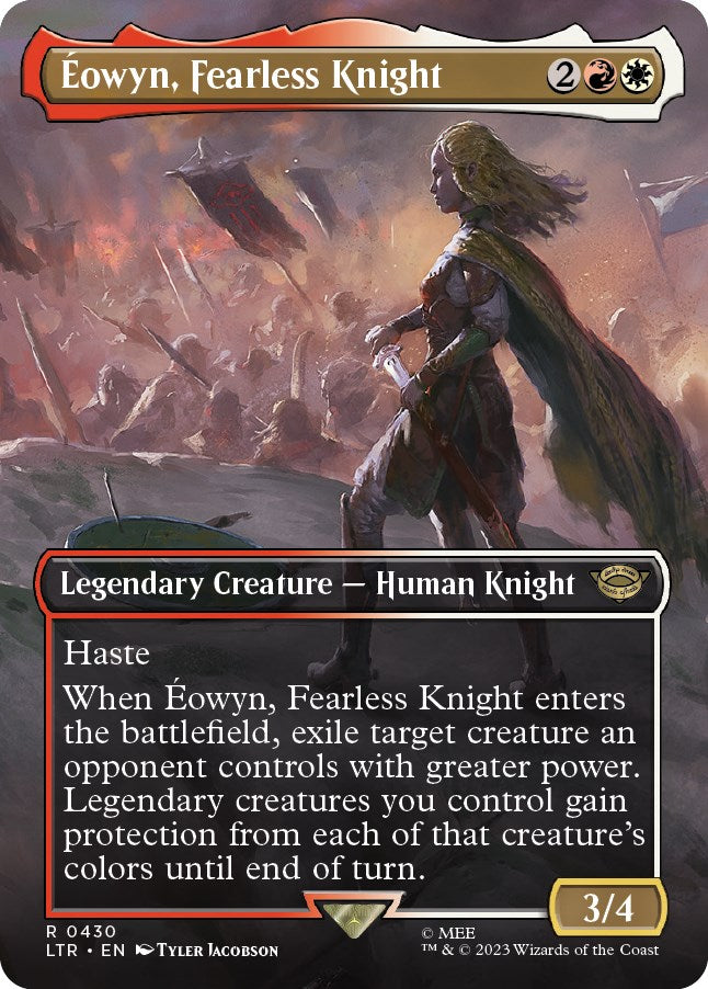 Eowyn, Fearless Knight (Borderless Alternate Art) [The Lord of the Rings: Tales of Middle-Earth] | Empire Gaming NC