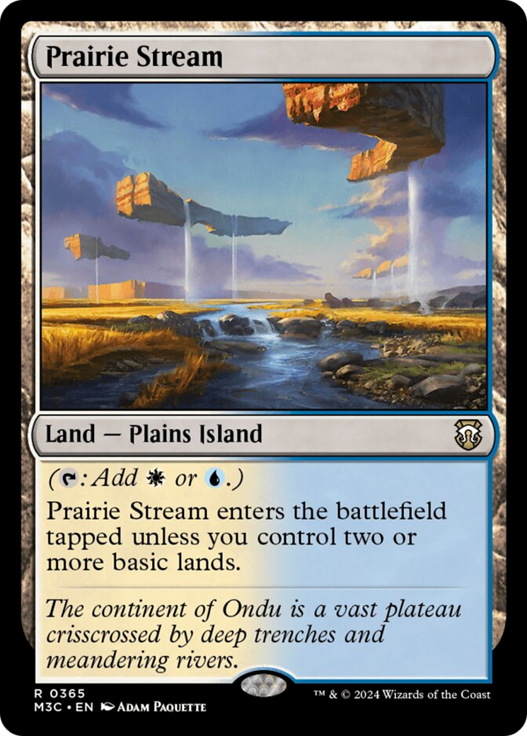 Prairie Stream (Ripple Foil) [Modern Horizons 3 Commander] | Empire Gaming NC