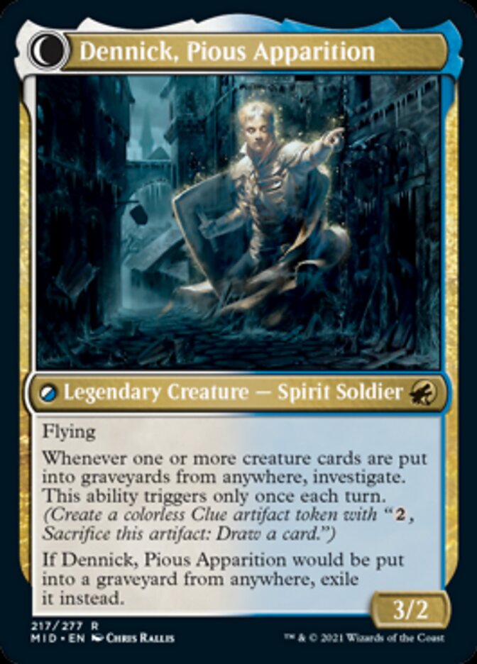 Dennick, Pious Apprentice // Dennick, Pious Apparition [Innistrad: Midnight Hunt] | Empire Gaming NC