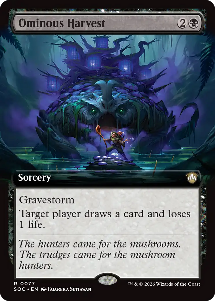 Ominous Harvest (Extended Art) [Secrets of Strixhaven Commander] | Empire Gaming NC