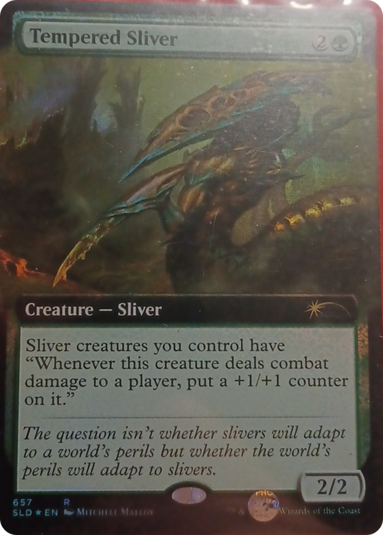 Tempered Sliver (Extended Art) [Secret Lair Drop Promos] | Empire Gaming NC