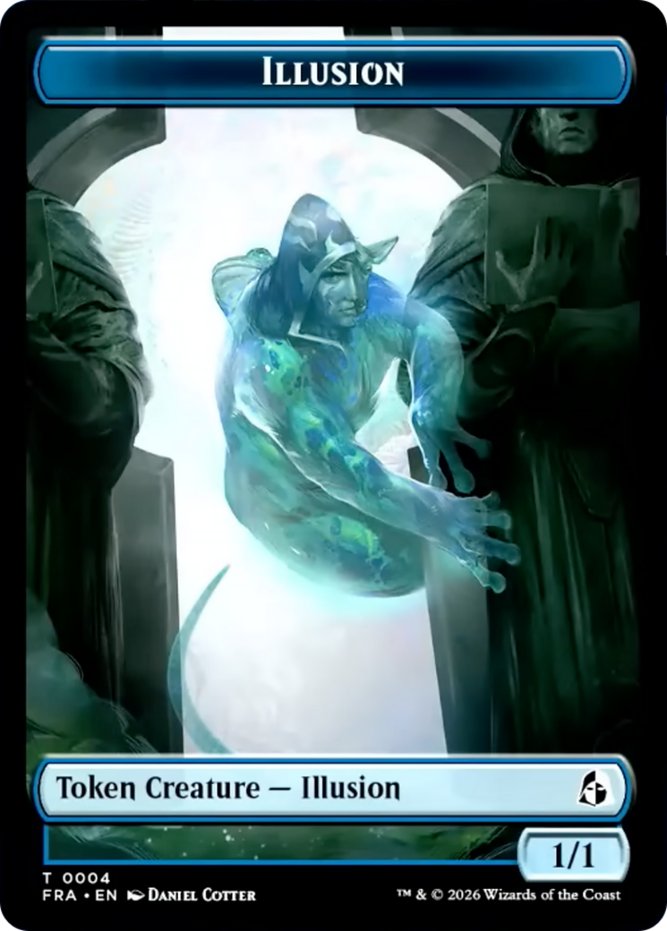Illusion // Jace Double-Sided Token [Reality Fracture Tokens] | Empire Gaming NC