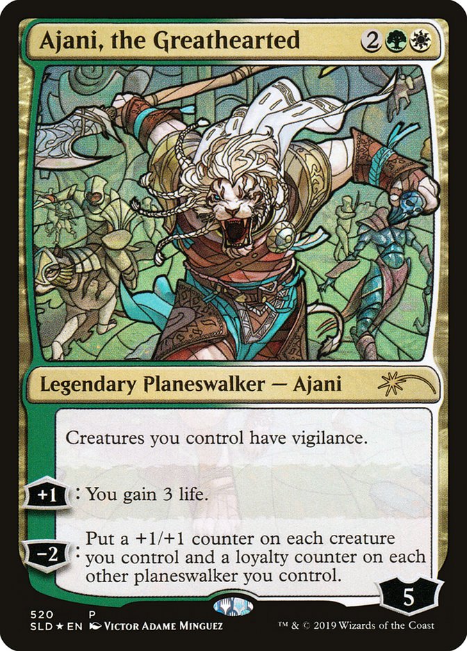 Ajani, the Greathearted (Stained Glass) [Secret Lair Drop Promos] | Empire Gaming NC