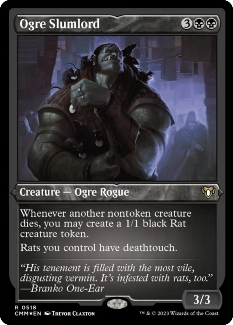 Ogre Slumlord (Foil Etched) [Commander Masters] | Empire Gaming NC