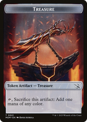 Treasure (21) // Teferi Akosa of Zhalfir Emblem Double-Sided Token [March of the Machine Tokens] | Empire Gaming NC