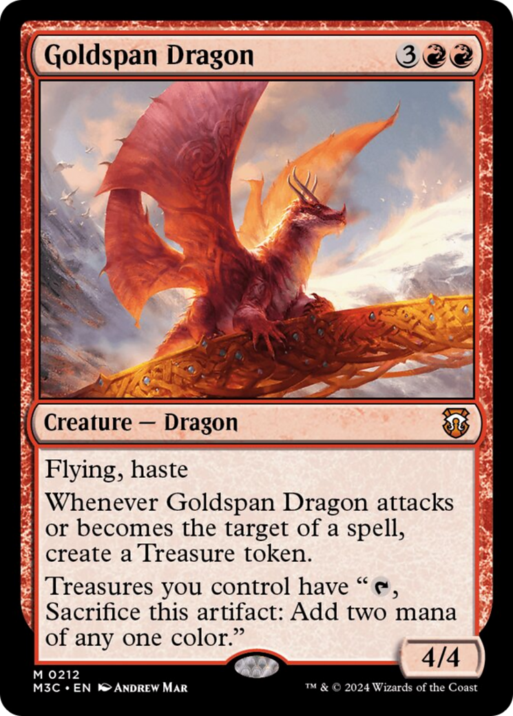 Goldspan Dragon (Ripple Foil) [Modern Horizons 3 Commander] | Empire Gaming NC