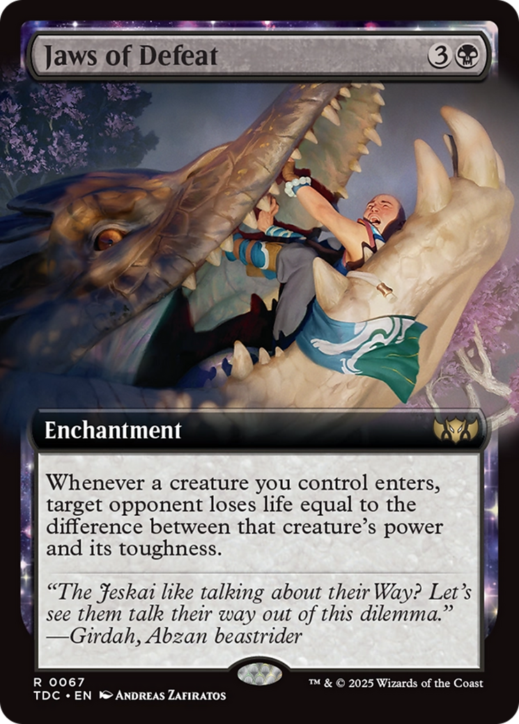 Jaws of Defeat (Extended Art) [Tarkir: Dragonstorm Commander] | Empire Gaming NC