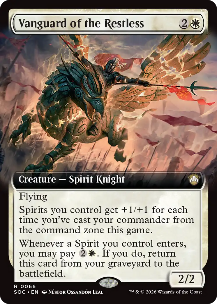 Vanguard of the Restless (Extended Art) [Secrets of Strixhaven Commander] | Empire Gaming NC