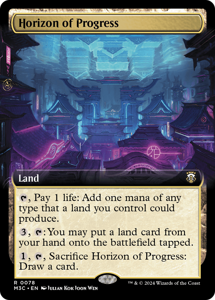 Horizon of Progress (Extended Art) (Ripple Foil) [Modern Horizons 3 Commander] | Empire Gaming NC