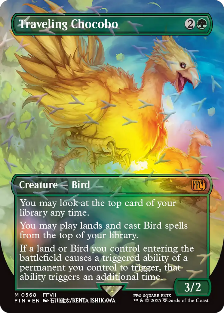Traveling Chocobo (Borderless) (Chocobo Track Foil) [FINAL FANTASY] | Empire Gaming NC
