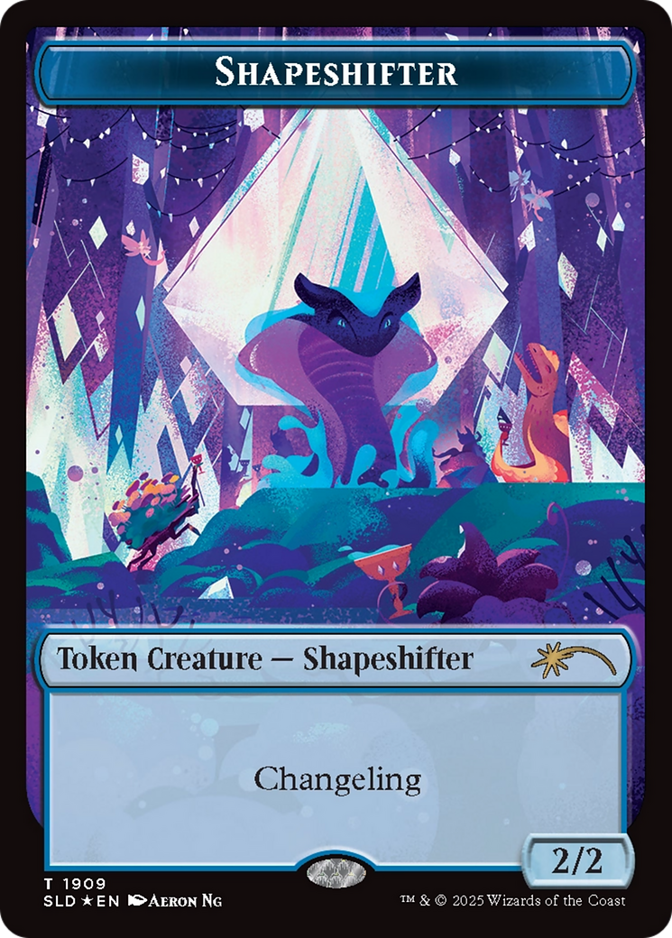 Shapeshifter Token (1909) (Double Rainbow Foil) [Secret Lair Drop Series] | Empire Gaming NC