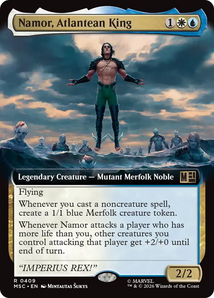Namor, Atlantean King (Extended Art) [Marvel Super Heroes Commander] | Empire Gaming NC