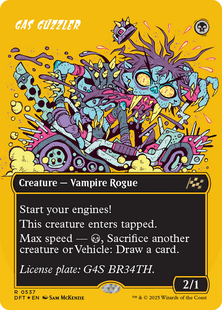 Gas Guzzler (Borderless) (First-Place Foil) [Aetherdrift] | Empire Gaming NC