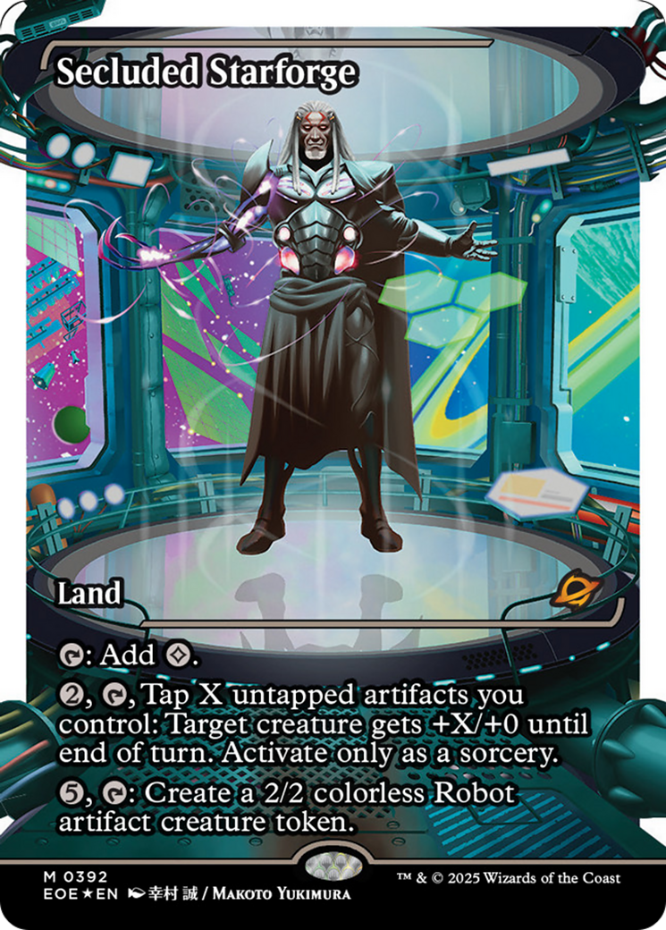 Secluded Starforge (Showcase) (Fracture Foil) [Edge of Eternities] | Empire Gaming NC