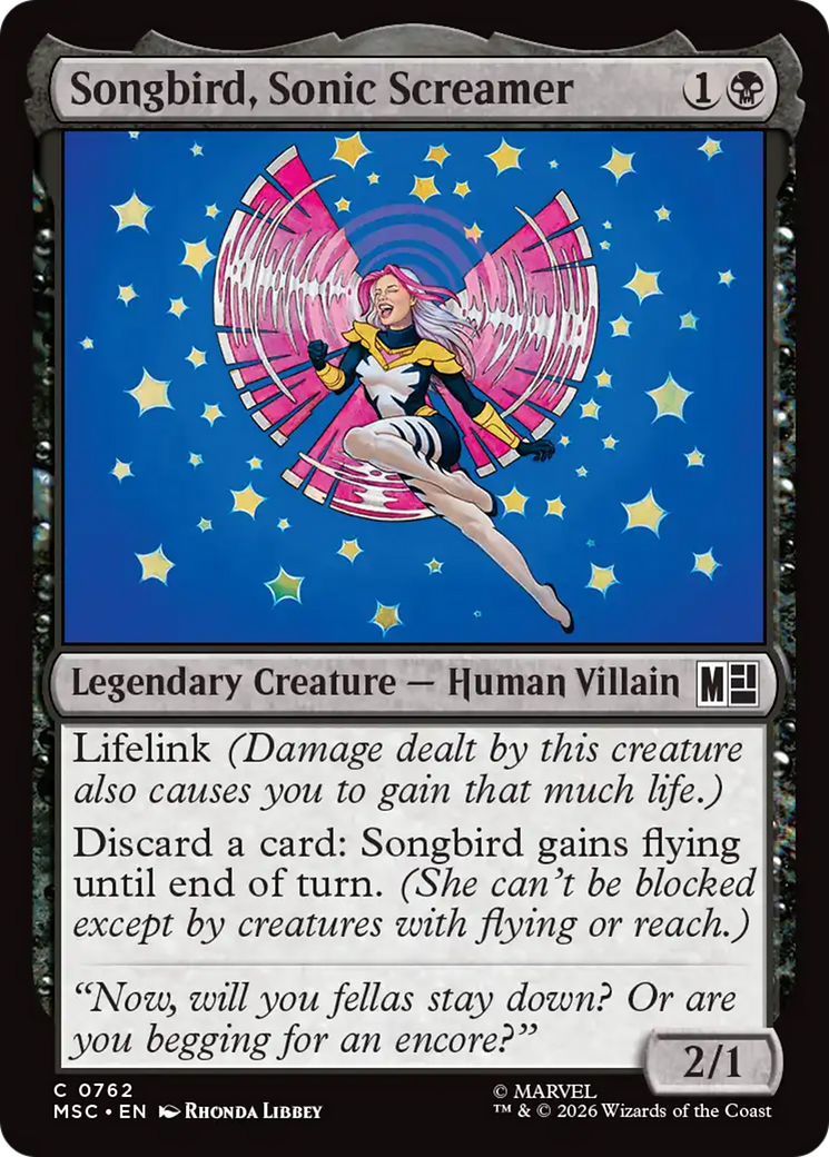 Songbird, Sonic Screamer [Marvel Super Heroes Commander] | Empire Gaming NC