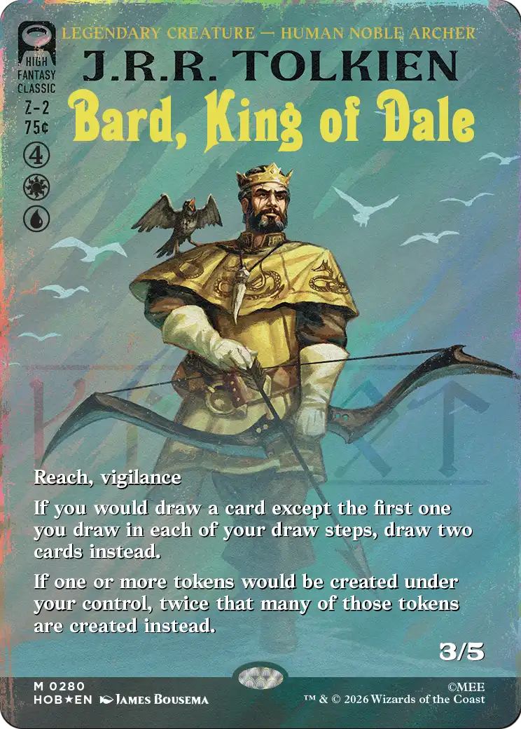 Bard, King of Dale (Borderless) (Surge Foil) [The Hobbit] | Empire Gaming NC